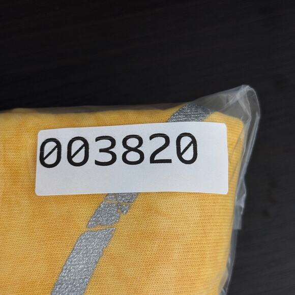 Free People Smiley Face Sweatshirt Womens Large FP Movement Sweater Yellow Boho - Picture 9 of 9